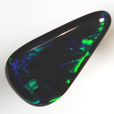 SOLID BLACK OPAL Bright gemmy green sparkles all of the time